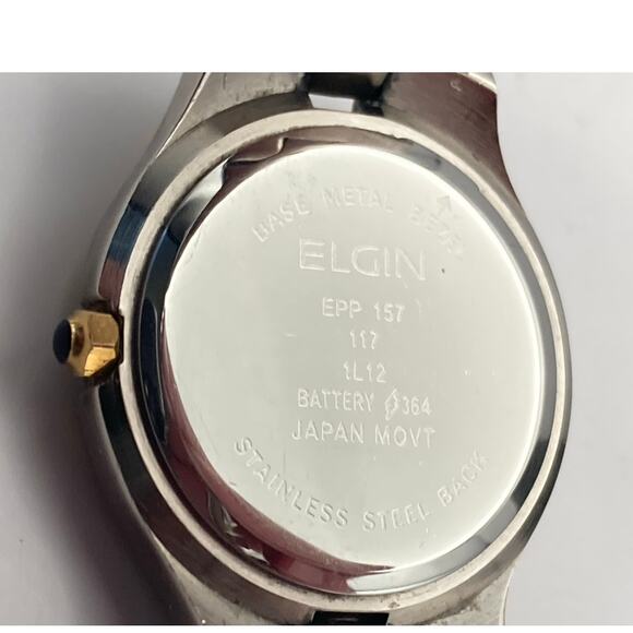 VTG Elgin EPP 157 Womens Bracelet Watch 27mm - New Battery - Date - Wrist 5-5.25 - Picture 7 of 8